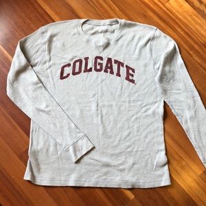 Colgate University long sleeve waffle tee